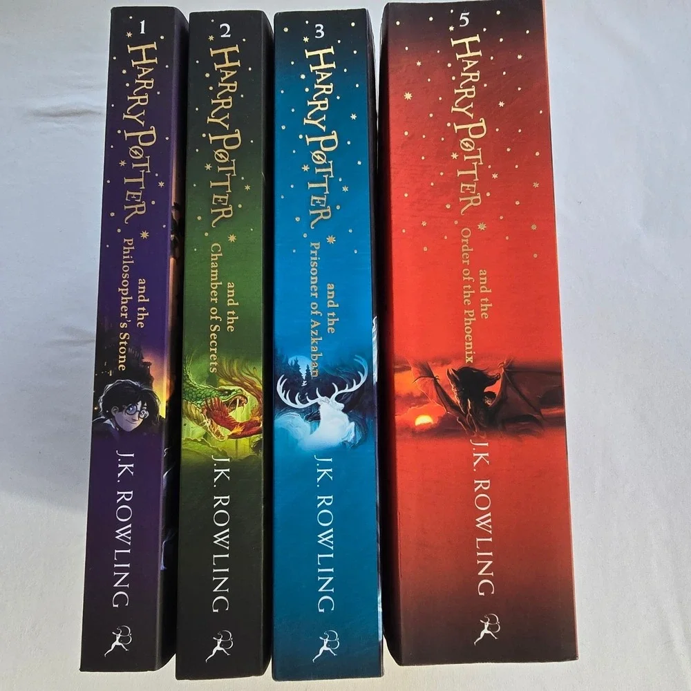 🆕️ NWOT - J K Rowling Harry Potter Books 1, 2, 3 and‎ 5 Paperback Set - Picture 11 of 14